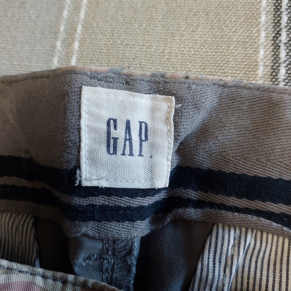 GAP Girlfriend Chino Pants Women 4‎ Tropical Floral Palm Leaf Tropical Gray Pink - Picture 8 of 12